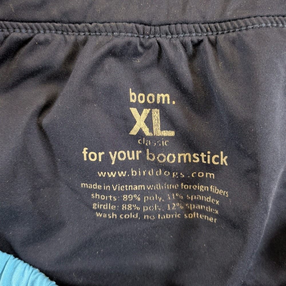 Birddogs Boomstick Classic Gym Shorts Blue Black Mens XL Built-in Liner Zipper - Picture 4 of 4